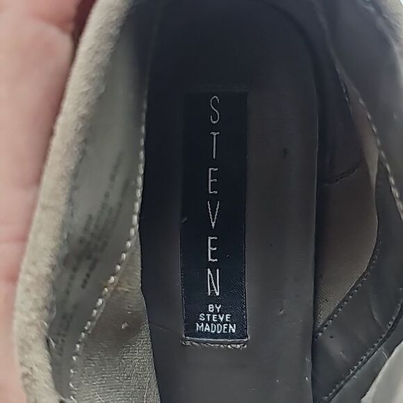 Steve madden pointed toe side zip brown suede booties size 6.5 - Picture 8 of 12